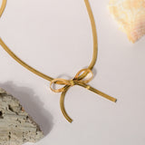 Luxe Bow Embrace Necklace