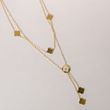 Floral Radiance Petal Charm Necklace