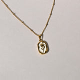 Floral Radiance Gold Necklace