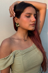 Dazzling Regal Golden Shine Studs