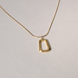 Luxe Square Pendant Necklace