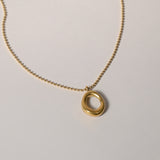Aurelia Circle Pendant Necklace