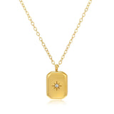 Refined Gold Pendant Necklace