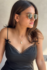 Heart of Elegance - Gold and Mother of Pearl Necklace