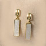 Timeless Allure Gold and Mother of Pearl Earrings