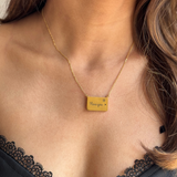 Golden Heartstrings Magnetic Box Necklace