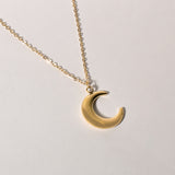 Moonlit Gold Adornment Stainless Steel Necklace