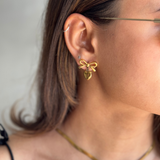 Golden Bow Adoration Earrings
