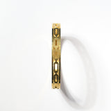 18K Gold Plated Stainless Steel Hinged Chain Pattern Bracelet for Women & Men