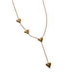 Triad of Love Gold Pendant Necklace