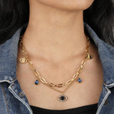 Celestial Guardian Evil Eye Necklace