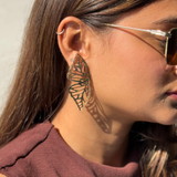 Golden Elegance Butterfly Studs