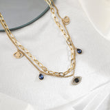 Celestial Guardian Evil Eye Necklace