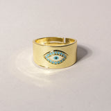 Enchanted Eye of Evil Gold Ring