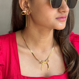 Opulent Bow-Embellished Earrings