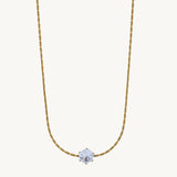 Crystal Enchantment in Gold Neckless