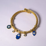 Celestial Guardian Evil Eye Charm Bracelet