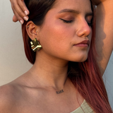 Dazzling Regal Golden Shine Studs