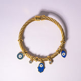 Celestial Guardian Evil Eye Charm Bracelet