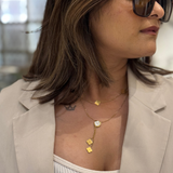 Floral Radiance Petal Charm Necklace