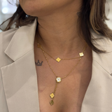 Floral Radiance Petal Charm Necklace