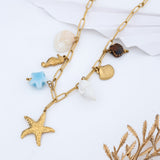 Oceanic Elegance Charm Necklace