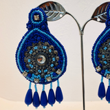 Navratri Radiance: Azure Adornments