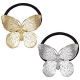 Metal Butterfly Hair Ties