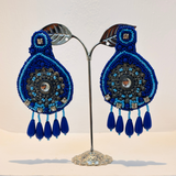 Navratri Radiance: Azure Adornments