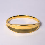 Majestic Arc 18k Gold Plated Stainless Steel Bracelet