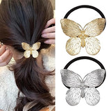 Metal Butterfly Hair Ties