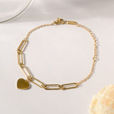 Golden Tide Heart Bracelet
