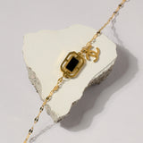 Golden Mystique Luxe Noir Bracelet