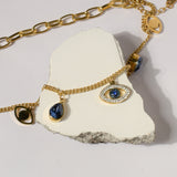 Serene Shoreline Evil Eyes Bracelet