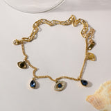 Serene Shoreline Evil Eyes Bracelet