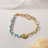 Azure Eye Horizon Charm Bracelet