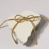 The Luxe Bow and Golden Stone Bracelet