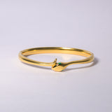 Golden Oasis Gem 18k Plated Snake Bracelet