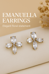 Elara Crystal Bloom Studs