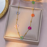 Floral Opulence Chain Necklace