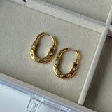 Mini Gem Hug Hoops