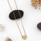 Golden Affection 11:11 Heart Necklace