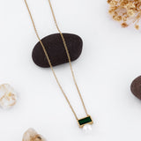 Noir Elegance Pearl Pendant