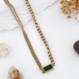 Celestial Greenstone Necklace