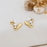 Lustra Curve Pearl Studs