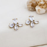 Elara Crystal Bloom Studs