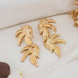 Golden Drift Statement Earrings