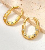 Mini Gem Hug Hoops