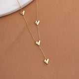 Golden Affection Trio Necklace