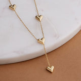 Golden Affection Trio Necklace